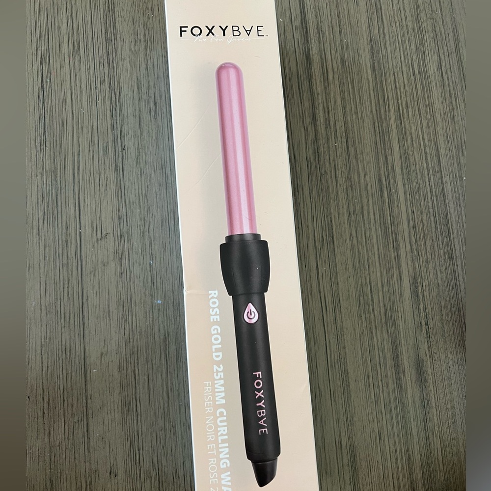 FoxyBae rose gold 25mm curl wand